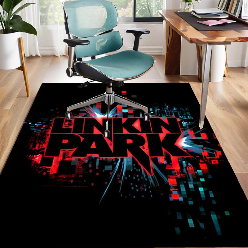 1pc Linkin Park2 Design Area Rug - Non-Slip, Soft & Cozy Floor Mat for Living Room, Bedroom, Office - Indoor/Outdoor Decorative Carpet