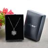 [Long Way] Women's Necklace, Snow Pendant, Sterling Silver 925 & Zirconia, Perfect Gift for Celebrations, Mother's Day, Birthdays, Anniversaries