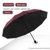 130CM Ladies Sun Umbrella Black Coating UPF50+ Manual Open Reverse Design 10 Ribs Large Size For Two