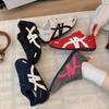 Red strap women's autumn new casual board shoes flat student sneakers