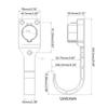 EV-Ladegerät Halter Düse Holster Dock Haken Organizer Kabelhalter Wandmontiert Verbinder Halterung für Typ 1 Typ 2 J1772