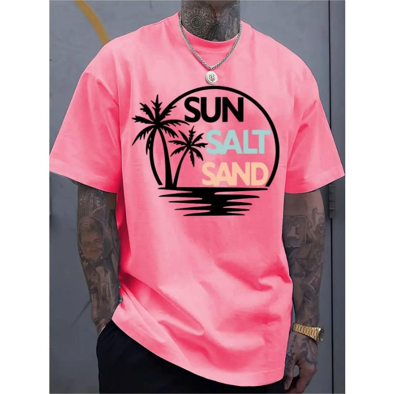 Men's fashionable round neck T-shirt