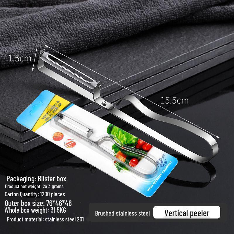 Stainless Steel Dual-Head Peeler & Vegetable Grater