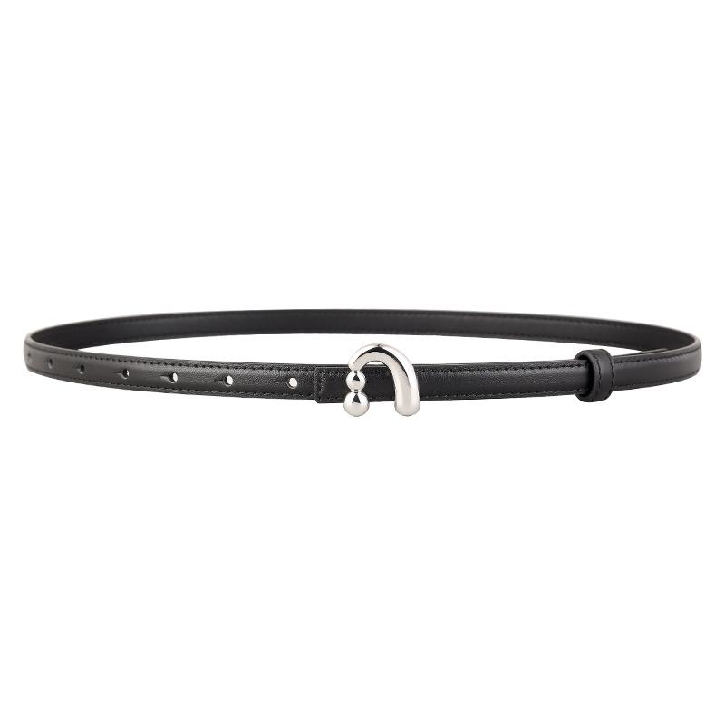 Women S Genuine Leather Thin Belt For Pants Fashion Versatile