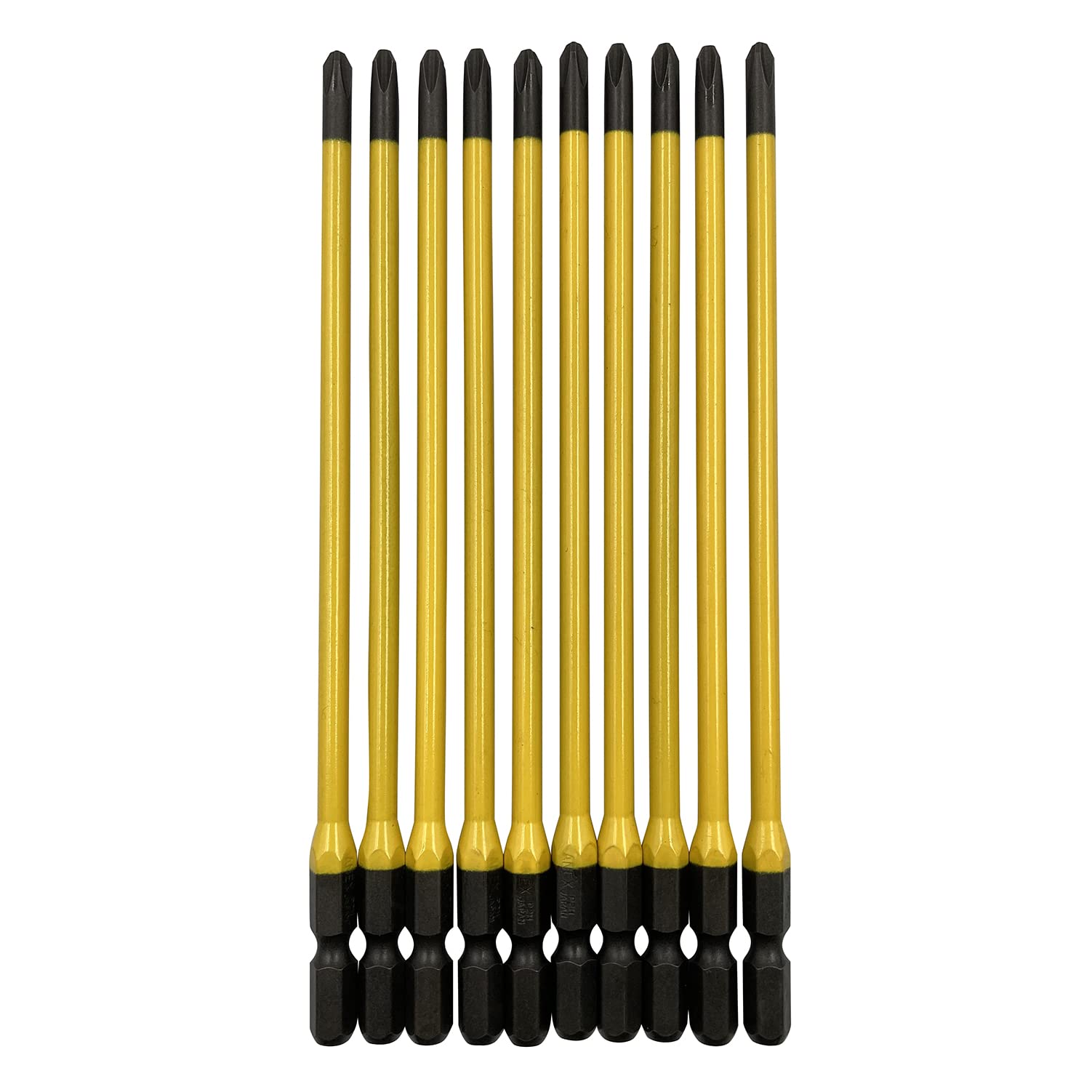 

ANEX Color Bit Stepped 10 шт. Сумка для ввода нижней части терминала, устойчивая ударная отвертка +2x150 AC-16M [Легкий блок, удобство использования]