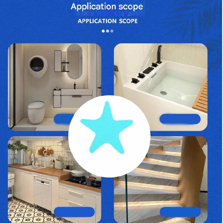Anti Slip Shower Sticker 12/24Pcs Anti-Slip Shower Strips Safety Bathtubs Strips Adhesive Decal for Shower Floor Stair