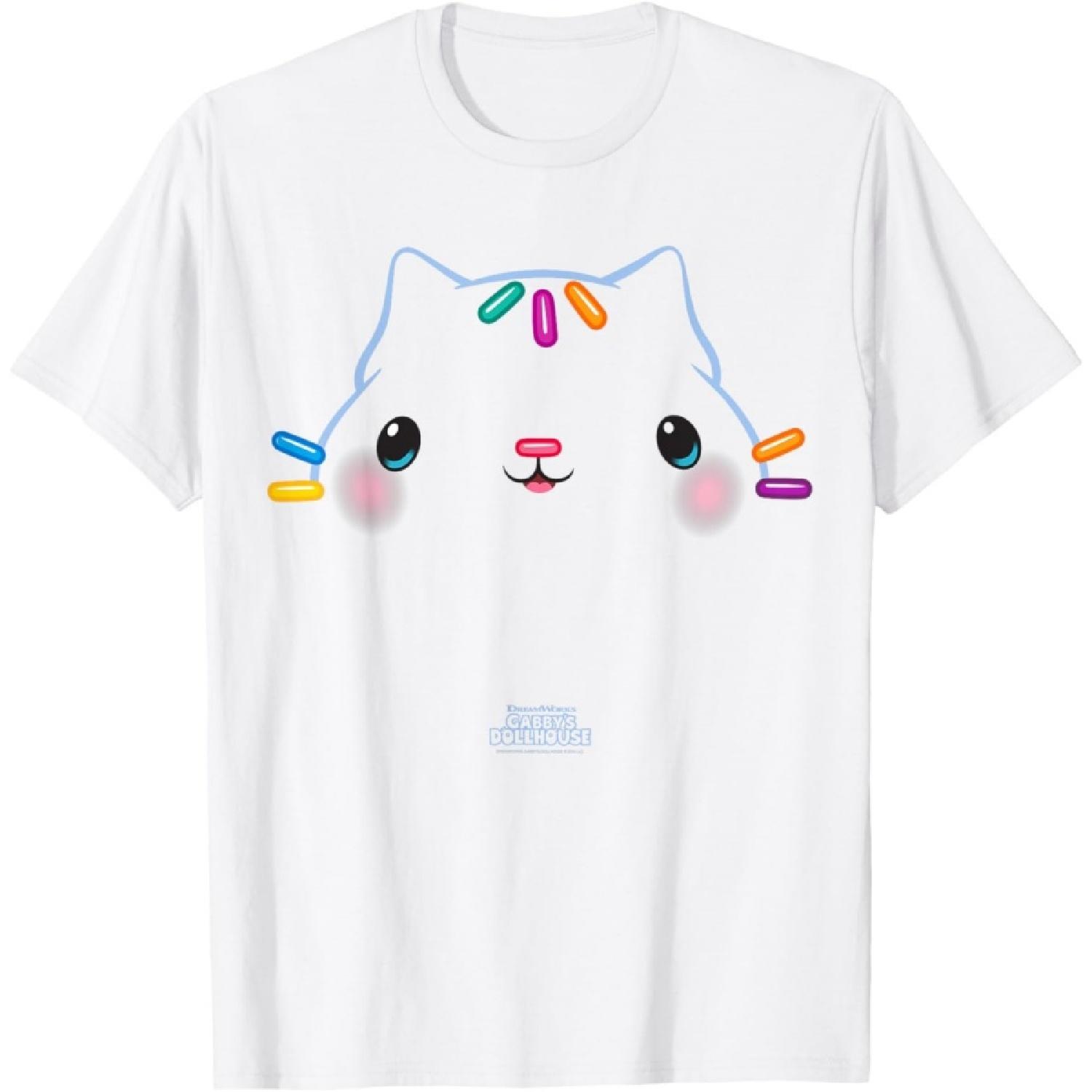 Cakey Cat Big Face Halloween T-Shirt XXXXXL белый