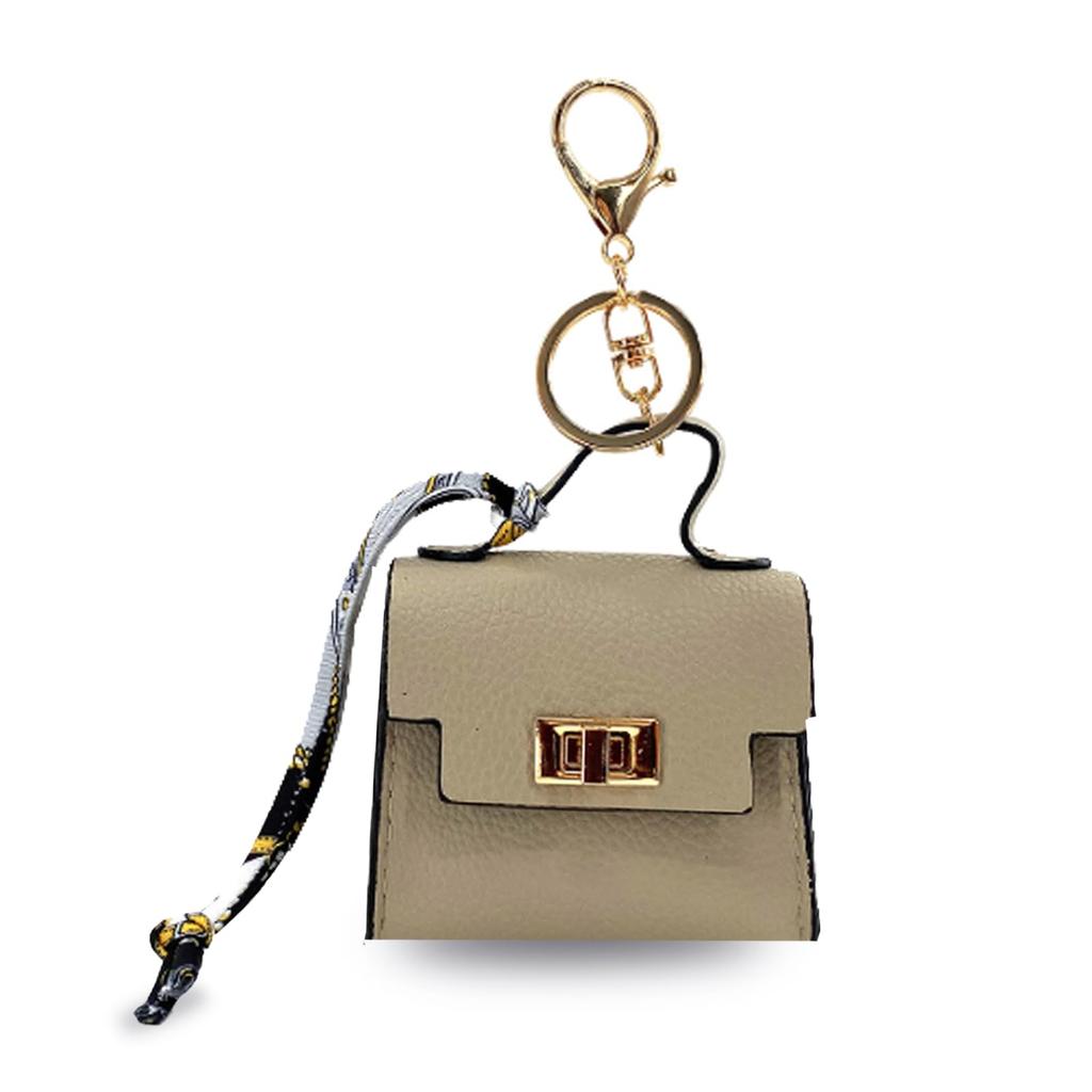 Mini Pouch Carabiner TK.tech Charm, Organizer, Women's (Beige)