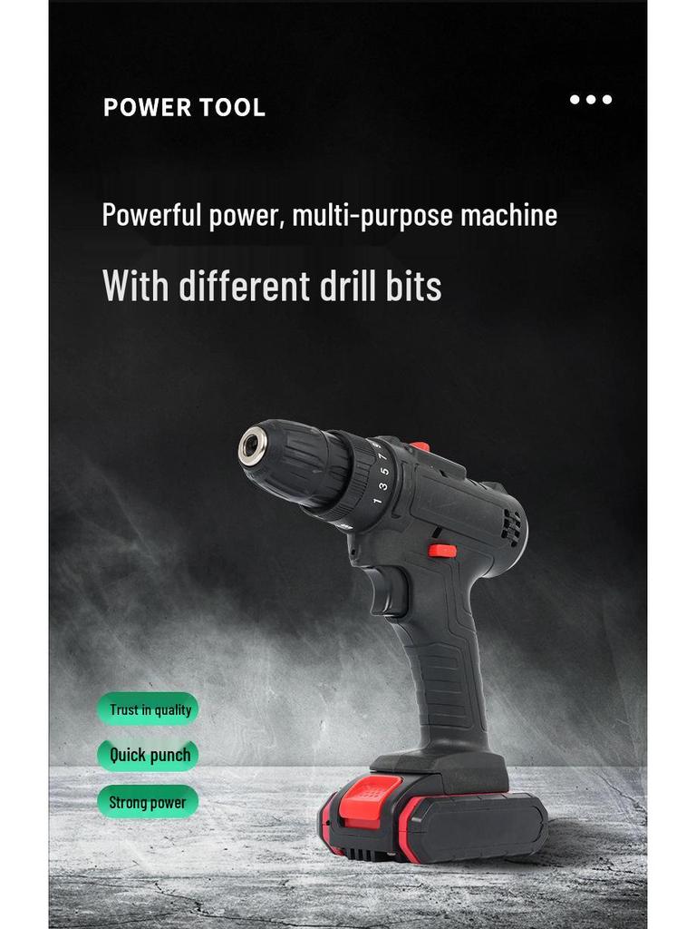 Multi-Function Cordless Impact Drill & Electric Screwdriver Set