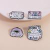 It's Ok Not To Be Ok Enamel Pin Custom Quotes Emotional Support Dumpster Fire Mental Health Brooches Lapel Badge Jewelry Gifts