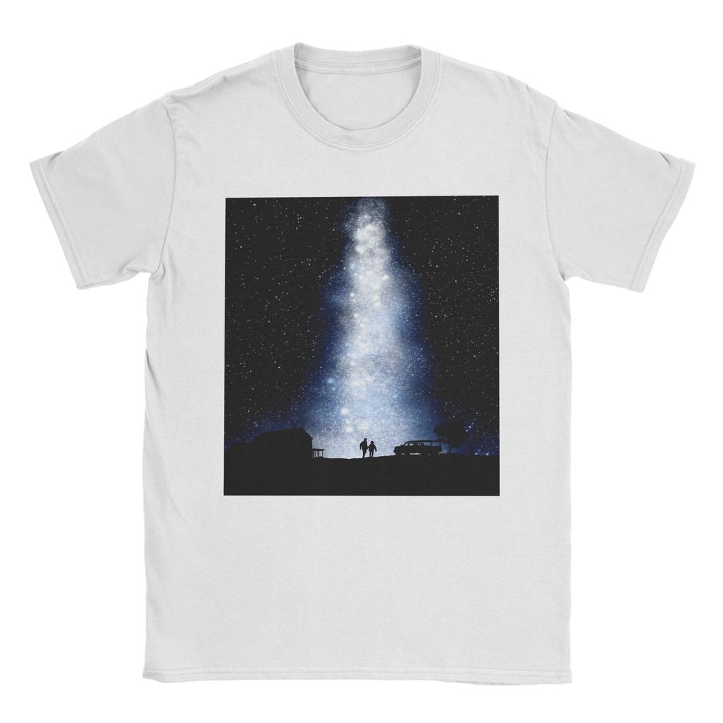 Unisexs Interstellar Movie TShirts 100 Cotton Top Tees Beach Vintage Short Sleeve TShirt Round Neck Hippie Casual Tee Shirt