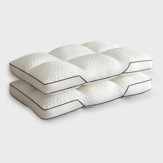 Krční polštář Ergonomický Trojrozměrný Slza Nadýchaný Prodyšný Šestihranná Podpora krku Mřížka Tvar Krk Ortopedický