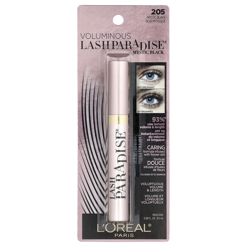L'Oréal, Volumizing Lash Paradise™ Mascara, 205 Mystic Black, 8.5 Ml (0.28 Fl Oz)