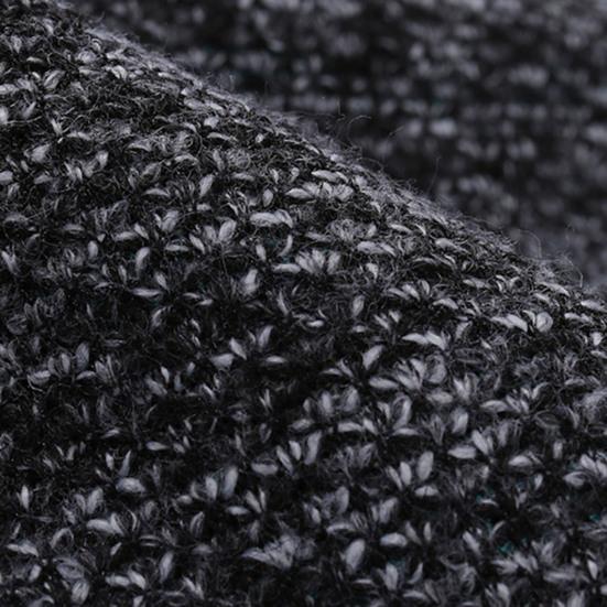 Ribbed Cuffs Long Sleeve Knitted Sweater Shrink Resistant Zipper Neck Lapel Winter Sweater Male Clothing