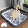 Large Dog Toilet with High Fence Anti Splash Pet Potty Training Pad for Small Medium Big Dogs