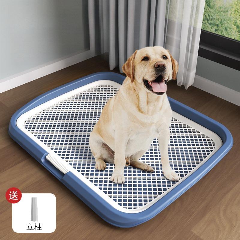 Large Dog Toilet with High Fence Anti Splash Pet Potty Training Pad for Small Medium Big Dogs