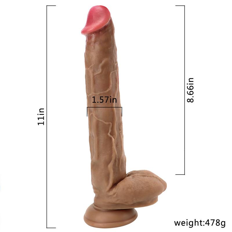 Female Masturbator Simulation Penis Soft Liquid Silicone Real Dildo