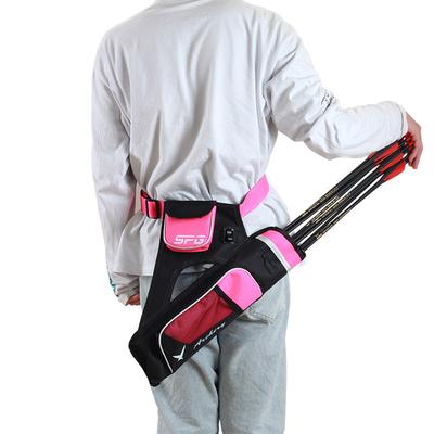 Professional Arrow Quiver Holder Oxford Cloth Three-tube Storage Arrow Chamber Organizer Bag Archery Hunting Equipment