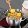 304 Stainless Steel Steamer Congee Noodle Soup Pot Small Boiling Pot For Gas Induction Cookers Hotpot 20-24CM Thick Soup Pot