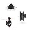 Tough-Claw Mount with Double Socket Arm and Round AMPS Base Adapter for 1 Inch Motorcycle Mount Gadgets Extension Arm
