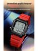 Sanda 6307 Quadratische Analoge Wasserdichte Leuchtende Countdown-Uhr