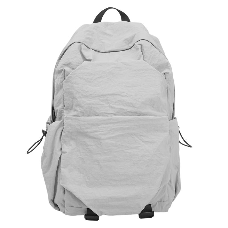 Student Solid Color Schoolbag Large Capacity Backpack