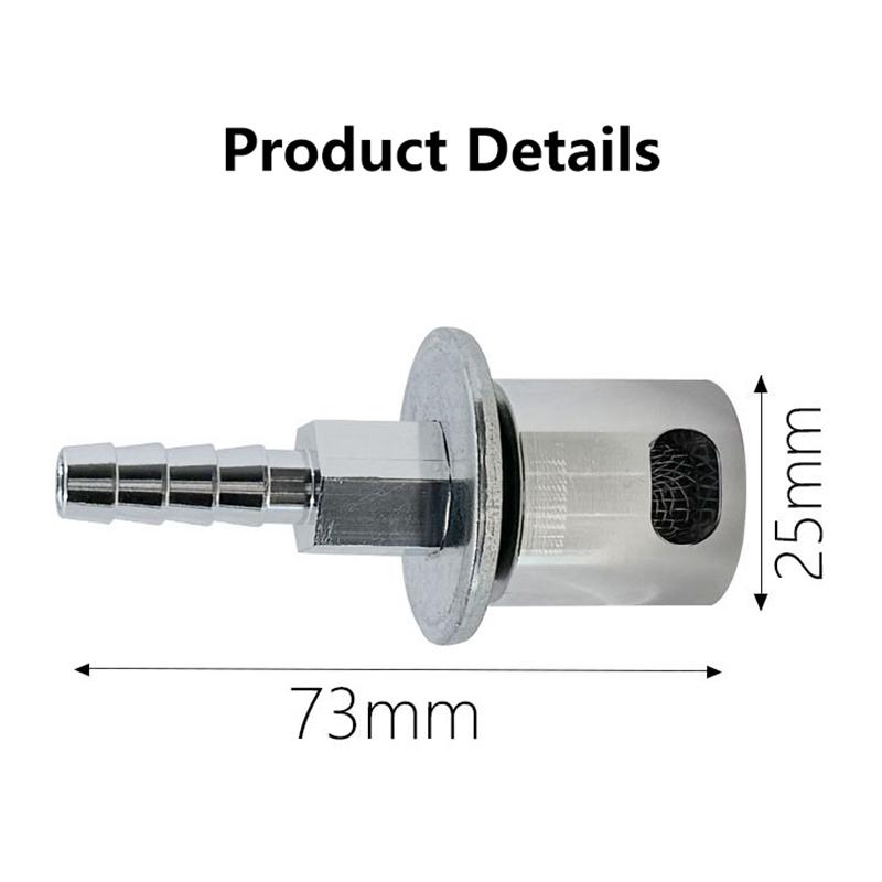 Car Fuel Tank Vent Valve 5/16 Inch Barbed Metal Remote Mount Breather for Off-Road Vehicle Repair Replacement