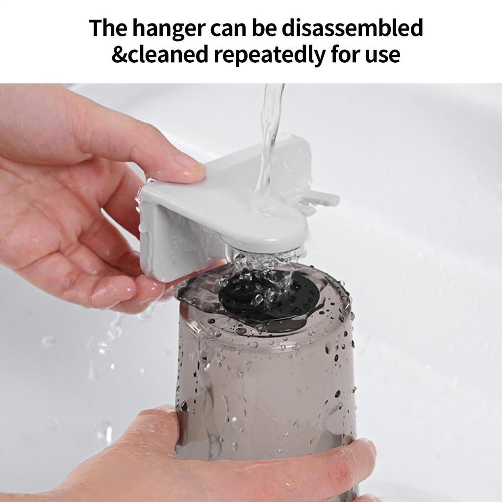 Cups for Bathroom No Drilling Toothbrush Holder Magnet Mouth Wash Cup and Wall Rack for Bathroom Restroom Home Apartment Dorm