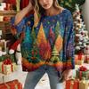 Christmas Crochet Sweater For Women, Christmas Knitted Pullover, Christmas Cozy Fall And Winter Sweater