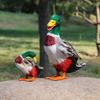 Decorative Duck Sculpture Realistic Outdoor Statue for Pond Water Garden Park Lawn Ornament