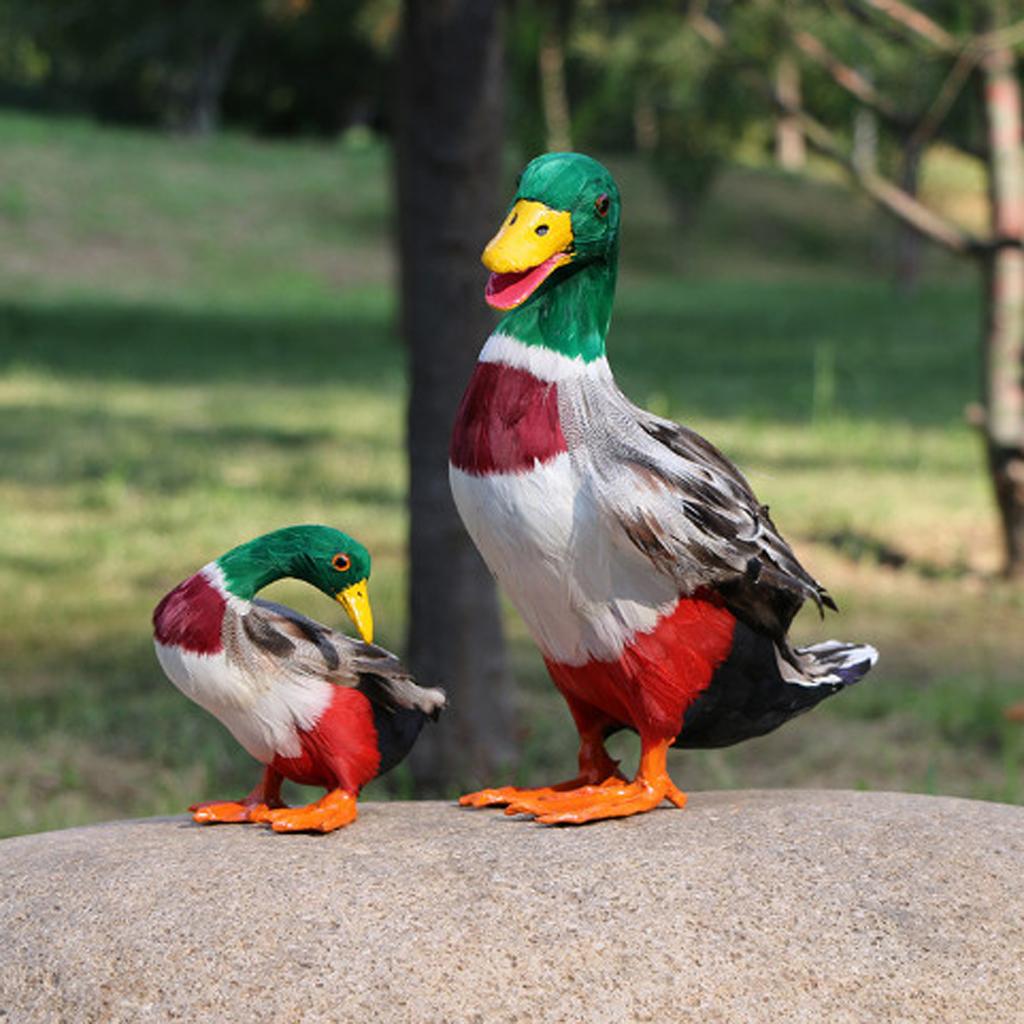 Decorative Duck Sculpture Realistic Outdoor Statue for Pond Water Garden Park Lawn Ornament