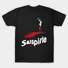 Men Black Print T-shirt Dario Argento'S Suspiria No-Cut Transfer Paper Print Cotton Tshirt