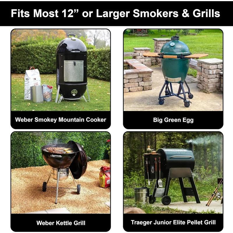 LMETJMA BBQ Rib Racks Non-Stick Coated Steel Roasting Barbecue Meat Roasting Grilling Stand Holds 4 Rib Rack For Gas Grill JT25t