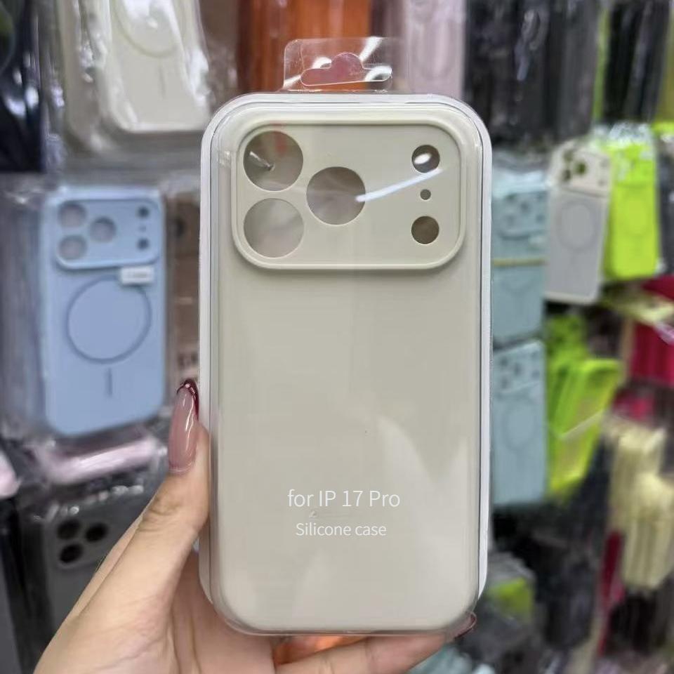 Luxury Liquid Silicone Original 1:1 Phone Case For iPhone Air 17 Pro Max 17 Pro 17 AI Camera Button Anti-drop Full-protect Cover