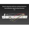 DC 12V Fail Secure Electric Drop Bolt Lock Cylinder Deadbolt Lock With Key Door Contact Output for Home Access Control System
