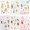 816Sheets Disney Princess Series Puzzle Stickers Cute Snow White Rapunzel Diy Assemble Jigsaw Decals For Suitcase Guitar Laptop