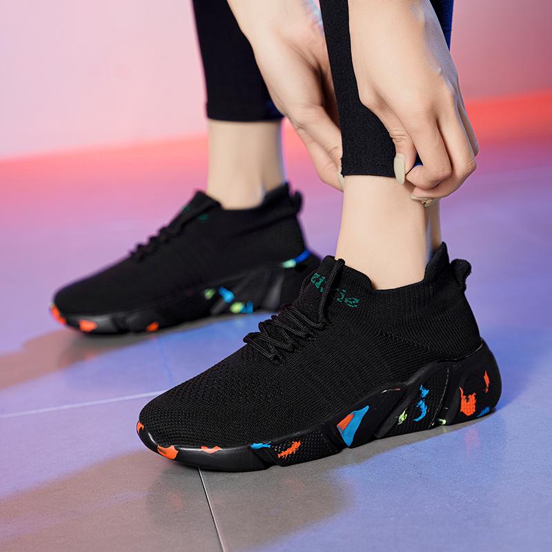 Fashion Woman Sneakers Platform Sports Shoes Comfortable Ankle Sock Shoes Zapatillas Increase Height Casual Shoes Size 35-42
