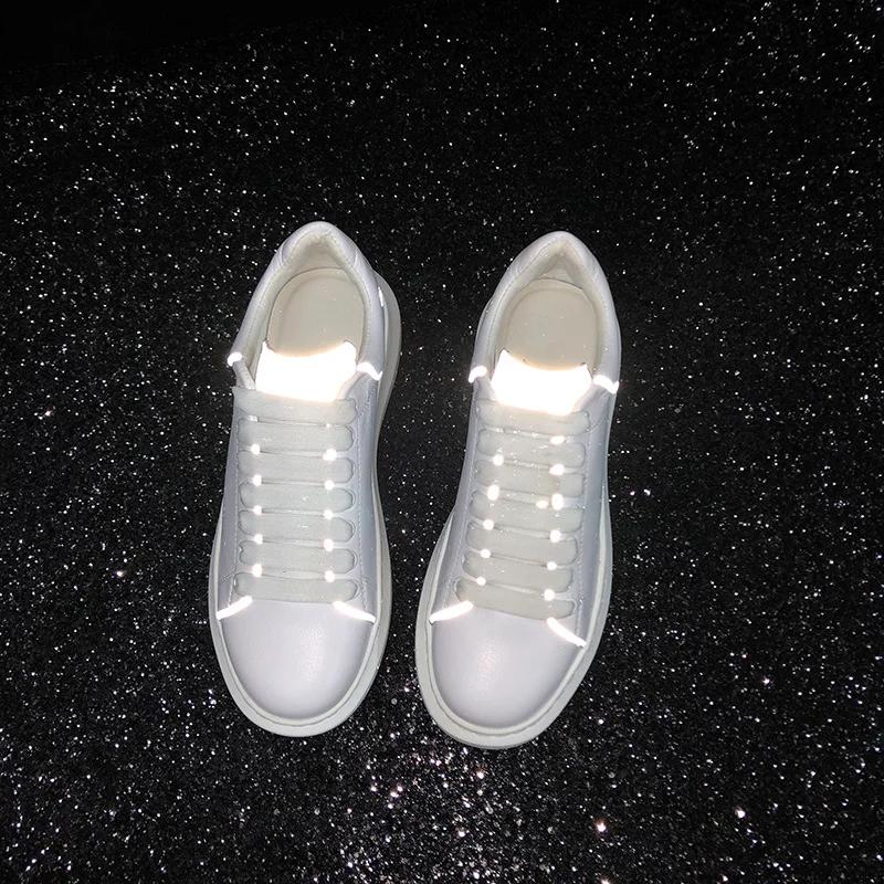 Women's Shoes 2025 Winter Velvet Leather Casual Flat White Shoes Large Size 41-43 Women's Single Shoes Tide