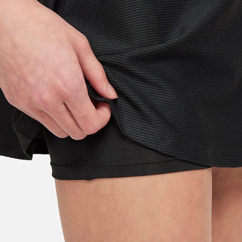 Nike Kids SS23 Solid Logo Casual Tennis Skirt Kids Bottoms Black CV7575-010