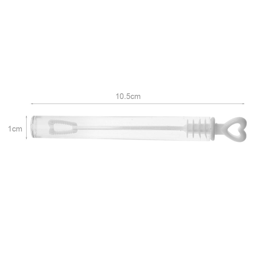 60pcs Water Bottle Toy Novelty Love Heart Wand Tube Bubble Soap Bottle Filled Bubbles Tubes Party Prop Gifts