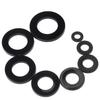 Black Nylon Flat Washer, PA66, Sizes M2-M12, 480-780 Pcs.