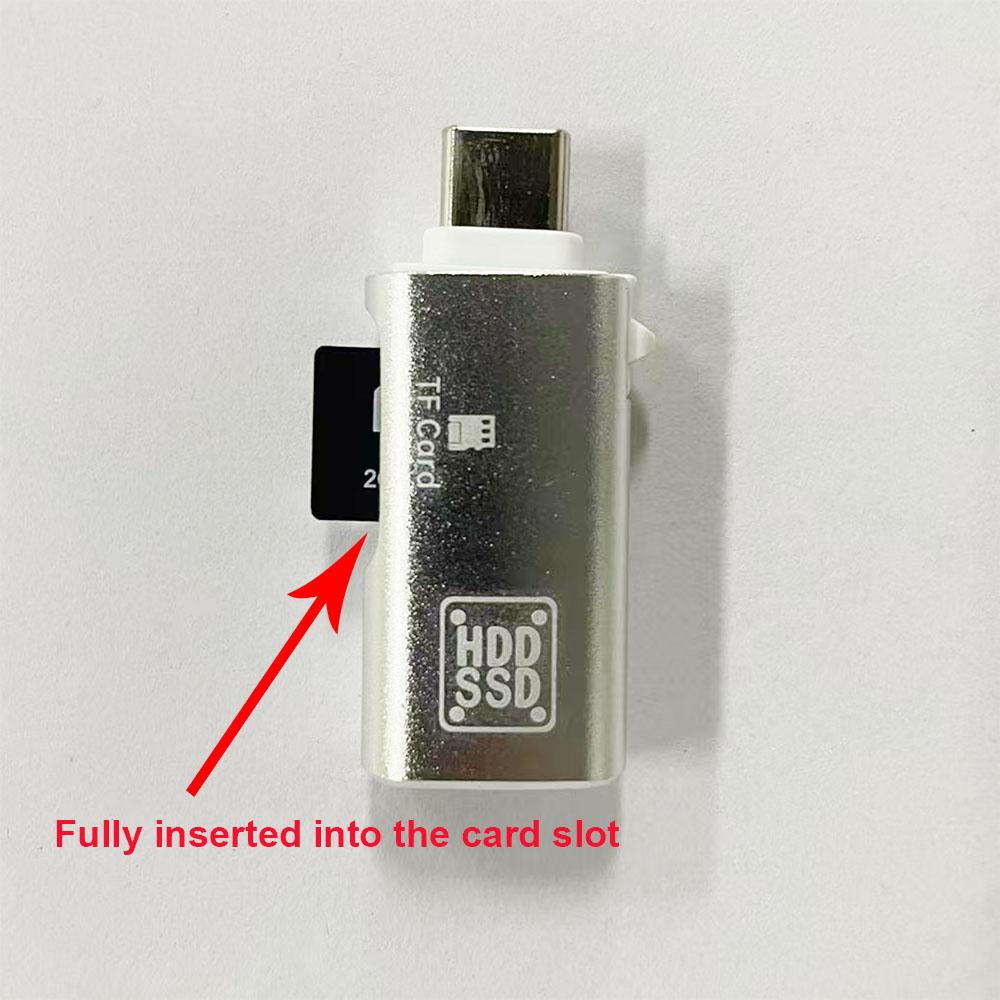 Type C High Speed Micro SD TF Memory Card Reader for iPhone 15 Huawei Mobile Phone PD Charging Dongle Charger Cable Adapter