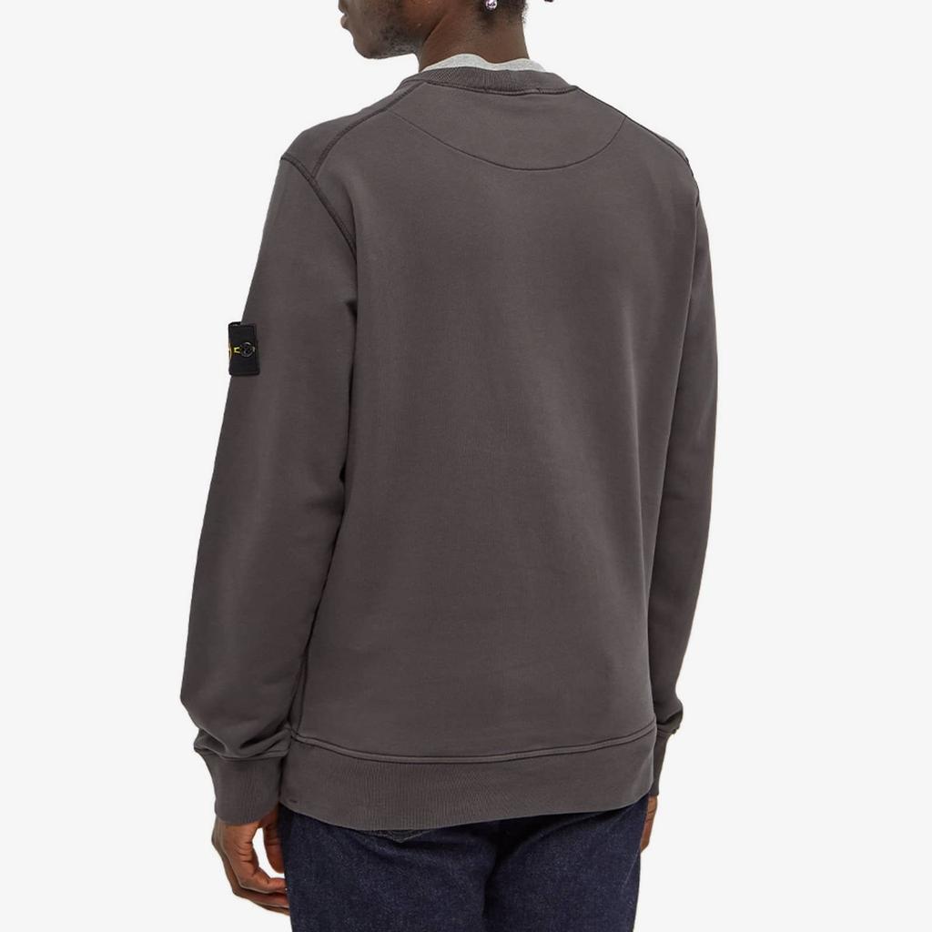 Stone Island Sweatshirt Dark Grey Men Tops 761563051-V0065