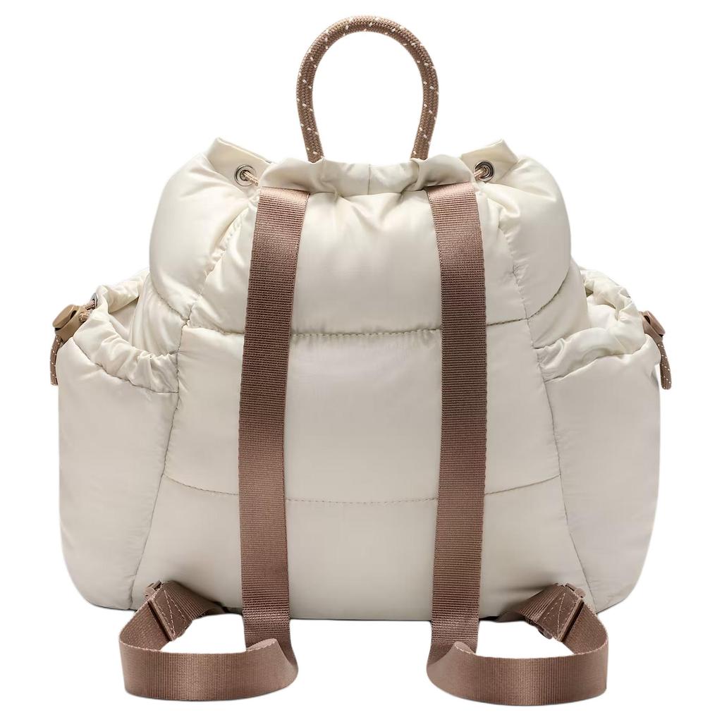 Nike 9L Sportswear Puffle Fashion Versatile Nylon Mini Backpack Women Backpack Off-White HQ6693-072