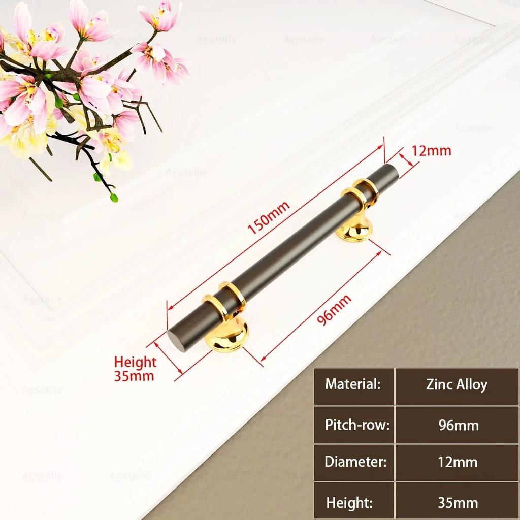 Handles Drawer Cabinet Furniture Kitchen Handles for Cabinet Knob Door Drawer Furniture Kitchen Knob Modern Simple  Silver Black