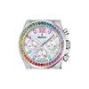 FESTINA Rainbow Chronograph Edelstahl Kristall Akzente Silber Zifferblatt Quarz F20606-2 100M Damenuhr