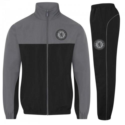 Chelsea FC Boys Crest Two Tone Tracksuit
