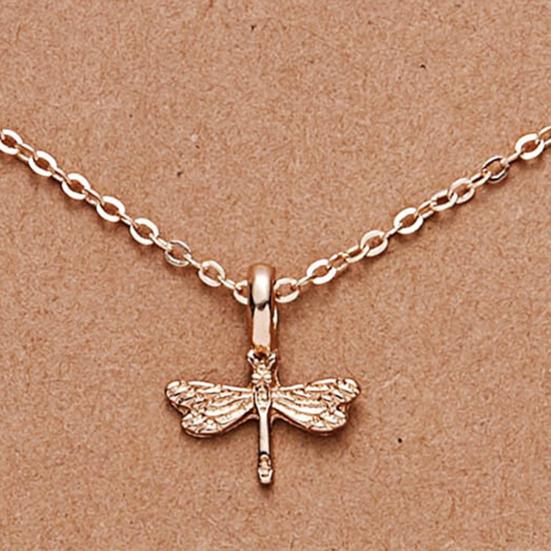 Women Pendant Alloy with Card Creative Mini Wing Shape Collarbone Chain Small Gift