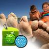 Borsa per Rimuovere la Sabbia Portatile Impermeabile Spazzola Rimuovi Sabbia Morbida Riutilizzabile Accessori per Rimuovere la Sabbia dai Piedi Spiaggia Busta Pulizia Polvere