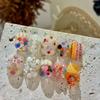 Diy Nail Glitter Silicone Nail Art Carving Mold Nail Art Decoration Transparent Template Design For Creative Manicure Charms